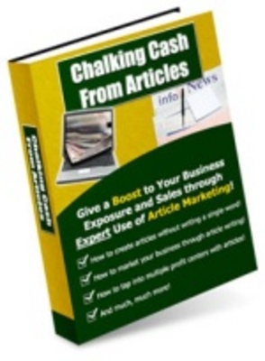 Product picture Chalking Cash from Articles, Make more money from home